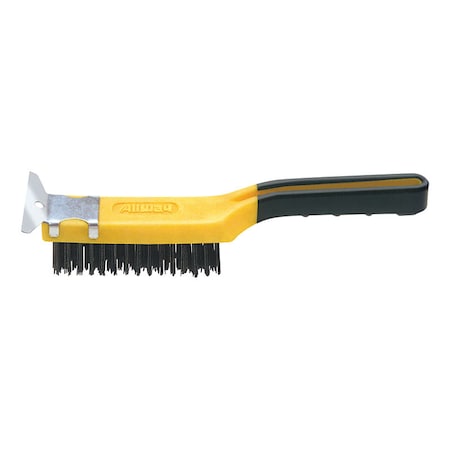 Allway Allway 1-1/2 in. W X 11.5 in. L Carbon Steel Wire Brush with Scraper SB411